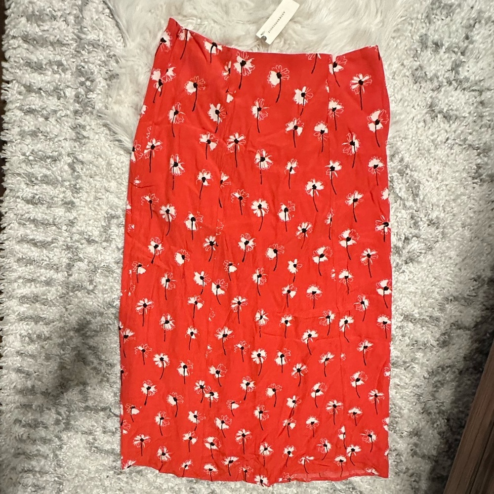 Maeve The Lille Side Slit Midi Skirt NWT Size 6 - Picture 14 of 15